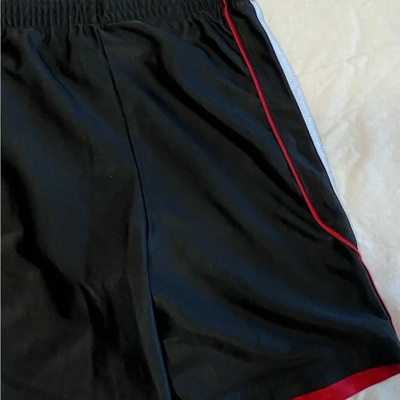 Adidas boys Black and Red Athletic Shorts - Picture 4 of 5
